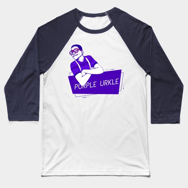 purple urkle Baseball T-Shirt by masbroprint